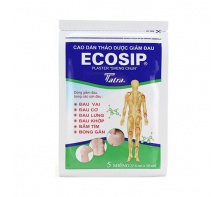 Cao Dán Thảo Dược Giảm Đau Ecosip Gói 5 miếng ( 7,5cm x 10 cm )