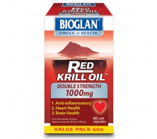 DẦU NHUYỄN THỂ BIOGLAN BỔ SUNG GẤP ĐÔI GIÚP PHÒNG NGỪA BỆNH KHỚP 1000mg, 60 viên Bioglan Red Krill O