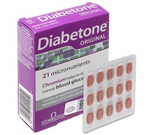 Vitabiotics Diabetone Original hỗ trợ giảm nguy cơ đái tháo đường hộp 30 viên