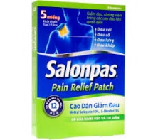 Cao dán Salonpas® Pain Relief Patch 5 miếng ( 7cm x 10cm )