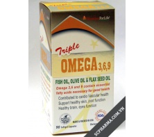 Triple Omega 3-6-9 - Tốt cho tim mạch, da, trí não và mắt