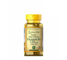 Viên Uống Tăng Cường Hấp Thu Canxi Vitamin D3 5000 IU 100 Viên Puritan's Pride