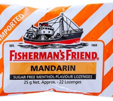 Kẹo cay con tàu Fisherman's Friend vị quýt gừng 25g