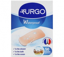 BĂNG CÁ NHÂN KHÔNG THẤM NƯỚC URGO WATERPROOF 50 (HỘP 50 MIẾNG)