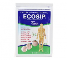 Cao Dán Thảo Dược Giảm Đau Ecosip Gói 5 miếng ( 7,5cm x 10 cm )