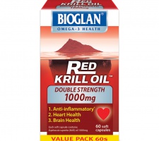 DẦU NHUYỄN THỂ BIOGLAN BỔ SUNG GẤP ĐÔI GIÚP PHÒNG NGỪA BỆNH KHỚP 1000mg, 60 viên Bioglan Red Krill O