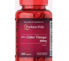 Viên uống giảm cân giấm táo ,Puritan's Pride Apple Cider Vinegar 480 mg 200 viên