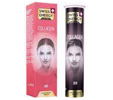 viên sủi swiss energy bổ sung collagen ống 20 viên