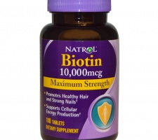 Viên uống mọc tóc Natrol Biotin 10.000 mcg - hỗ trợ tóc đẹp, móng khỏe 100 viên