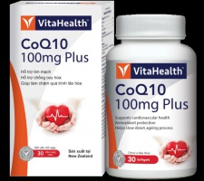 Thực phẩm bảo vệ sức khỏe VitaHealth CoQ10 100mg Plus (30 viên)