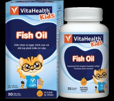 Thực phẩm bảo vệ sức khỏe VitaHealth Kids Fish Oil (30 viên)