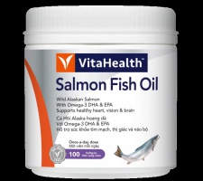 Thực phẩm bảo vệ sức khỏe VitaHealth Salmon Fish Oil (100 viên)