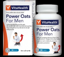 Thực phẩm bảo vệ sức khỏe VitaHealth Power Oats For Men (30 viên)