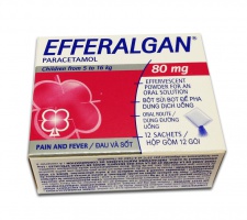 THUỐC EFFERALGAN 80mg ( gói )