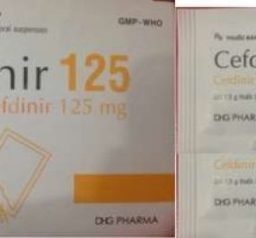 Cefdinir 125mg Hậu Giang