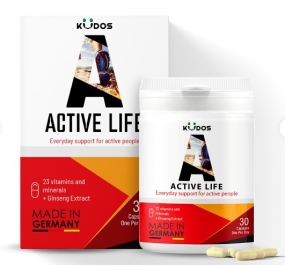 Viên uống Kudos Active Life bổ sung vitamin và khoáng chất (Hộp 30 viên)