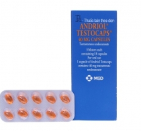 Andriol Testocaps 40mg bổ sung testosterone (3 vỉ x 10 viên)