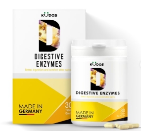 Viên uống Kudos Digestive Enzymes bổ sung men tiêu hóa hỗ trợ tiêu hóa (Hộp 30 viên)