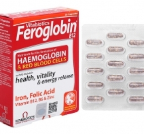 Vitabiotics Feroglobin B12 hỗ trợ tăng khả năng tạo máu hộp 30 viên