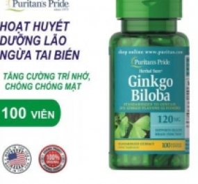 Viên uống Ginkgo Biloba 120mg Puritan's Pride 100 viên