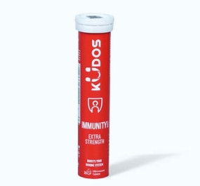 Viên sủi KUDOS Immunity - Extra Strength hỗ trợ tăng cường sức khỏe (Túyp 20 viên)