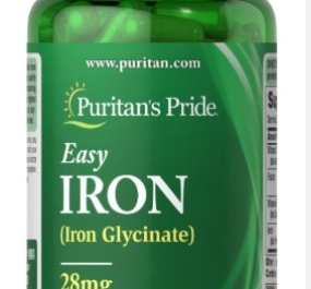 Viên Uống Sắt, Giúp Bổ Máu, Thiếu Máu Puritan’s Pride Iron 28mg 90 viên