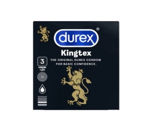 Bao Cao Su Durex Kingtex Hộp 3 Cái