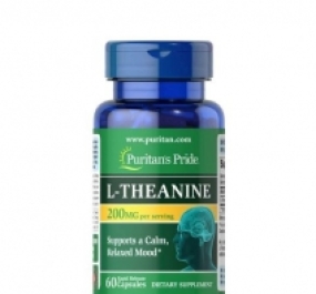 Viên uống bổ não, giảm stress Puritan’s Pride L-Theanine 200mg 60 Capsules