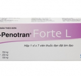 Viên đặt âm đạo Neo-Penotran Forte L trị viêm âm đạo (1 vỉ x 7 viên)