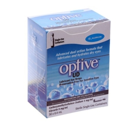 Thuốc nhỏ mắt OPTIVE UD giúp làm trơn mắt, dưỡng ẩm mắt Hộp 30 ống