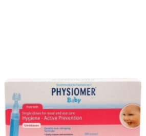 NƯỚC BIỂN SINH LÝ VÔ TRÙNG VỆ SINH MẮT VÀ MŨI CHO TRẺ PHISIOMER BABY 5ml x 30 ống