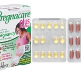 Vitabiotics Pregnacare Plus Omega-3 vitamin & khoáng chất cho bà bầu hộp 56 viên