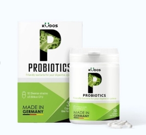 Viên uống Kudos Probiotics bổ sung men vi sinh hỗ trợ tiêu hóa (Hộp 30 viên)