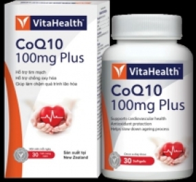 Thực phẩm bảo vệ sức khỏe VitaHealth CoQ10 100mg Plus (30 viên)