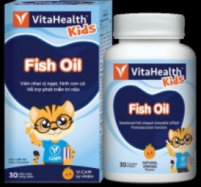 Thực phẩm bảo vệ sức khỏe VitaHealth Kids Fish Oil (30 viên)