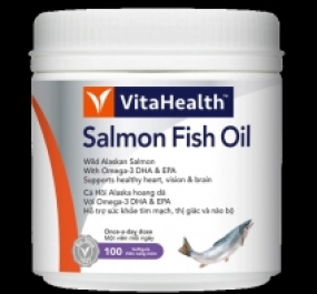 Thực phẩm bảo vệ sức khỏe VitaHealth Salmon Fish Oil (100 viên)