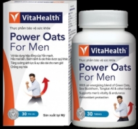 Thực phẩm bảo vệ sức khỏe VitaHealth Power Oats For Men (30 viên)