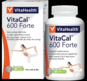 Thực phẩm bảo vệ sức khỏe VitaHealth VitaCal 600 Forte ( 60 viên)