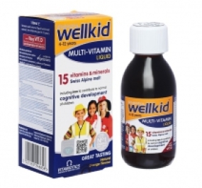 Siro Vitabiotics WellKid Multi-Vitamin Liquid hỗ trợ tăng đề kháng cho bé chai 150ml