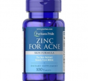 Thực phẩm chức năng Viên kẽm trị mụn Zinc For Acne Puritan’s Pride 100 viên của Mỹ