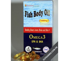 Fish Body Oil  - Viên nang mềm -Dầu cá tốt cho não, khớp và da 
